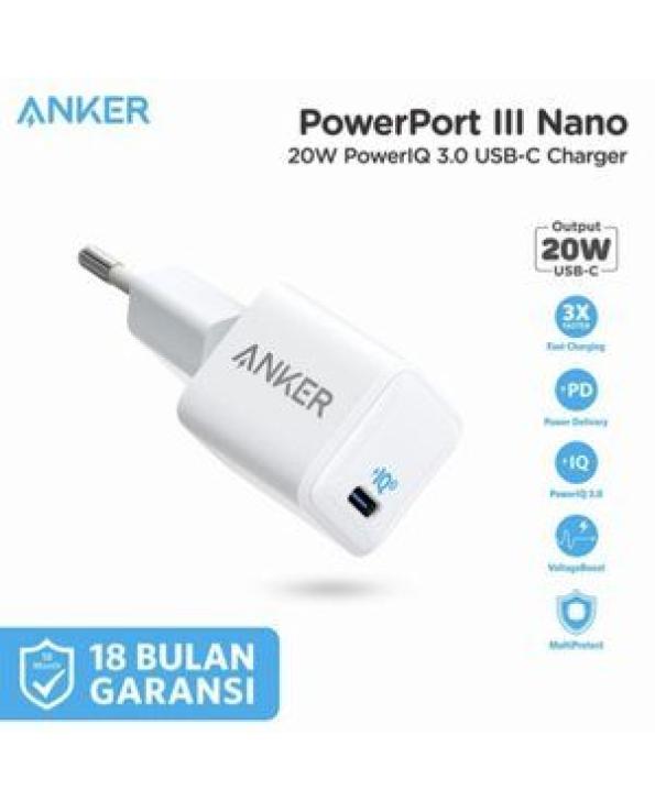 Anker PowerPort III Nano 20W PIQ 3.0 USB-C Wall Charger