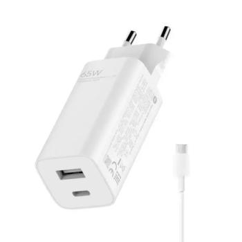 Chargeur Secteur Rapide USB2 33W + Cable type C pour Xiaomi