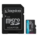 Kingston 64GB microSDXC Canvas Go Plus 170MB/s Read UHS-I C10 U3, V30 Memory Card