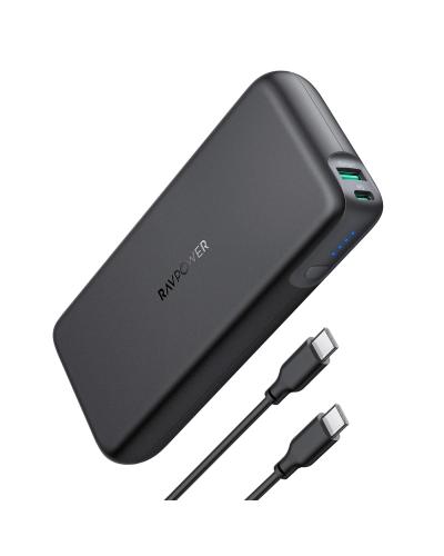 RAVPower RP-PB201 PD Pioneer 20000mAh 60W 2-Port Portable Charger - Black