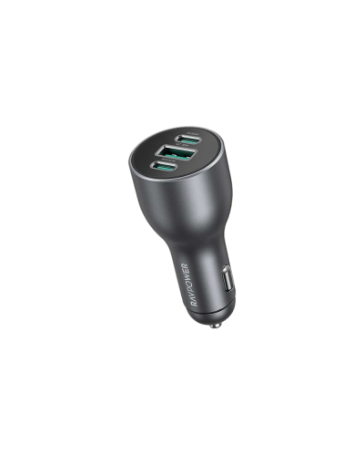 RAVPower RP-VC1011 PD100W 3-port car charger Gray Global Version