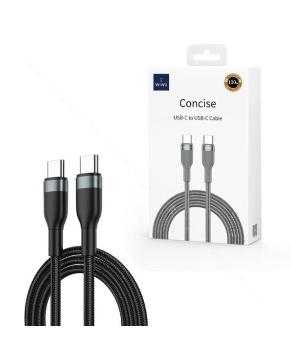 WIWU WI-C017 CONCISE 100W TYPE-C TO TYPE-C CHARGING CABLE 1.2M