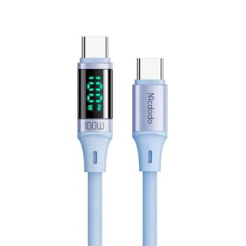 Mcdodo CA-1940 / CA-1942 100W PD USB Data Cable / Type-C to Type-C 5A Super Fast Quick Charge / Digital Display