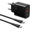 Mcdodo Wall Charger USB & USB-C / 33 W & USB-C Cable - Black CH-0922