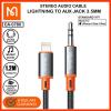 Mcdodo CA-0780 Lightning to 3.5mm AUX Jack Cable Castle Series 1.2m