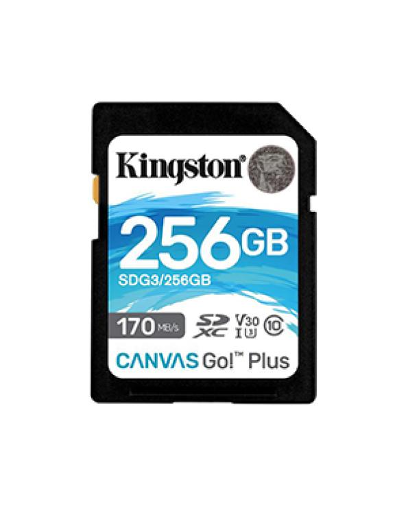 Kingston 256GB SDXC Canvas Go Plus 170R C10 UHS-I U3 V30