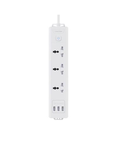 Linkcomn LC-PS303 EU 3M 3-Sockets + 3 USB Power Strip