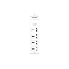 Linkcomn Power Strip 4 Socket 1.6m EU Plug (LC-PS401)