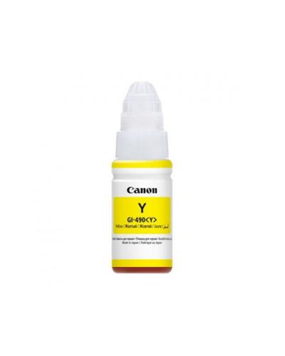 Canon Pixma INK GI-490 PGB Y Yellow Original Ink Refill (Yellow INK BOTTLE) – [0666C001AA]