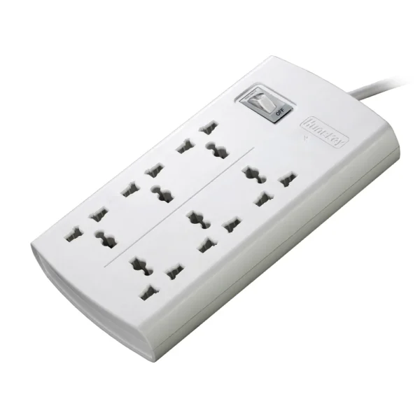 Huntkey universal Power Strip 6 sockets / 2 meter cable length - Image 2