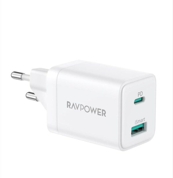 RAVPower RP-PC170 30W 2-Port Wall Charger - White