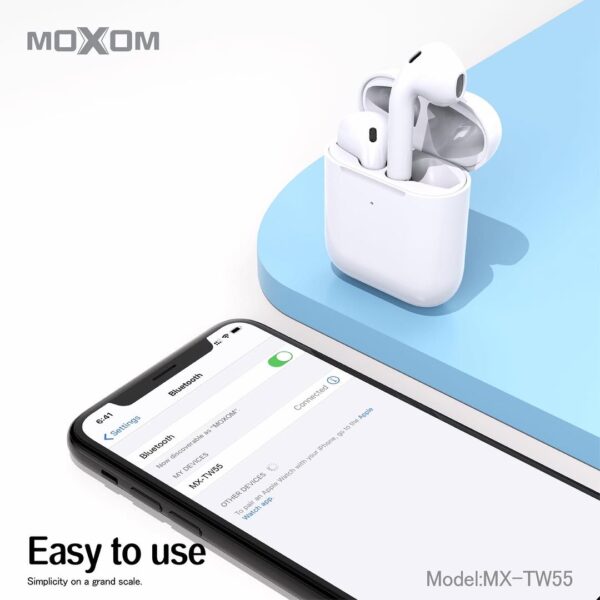 Moxom MX-TW55 Hi-Fi Stereo TWS Wireless Earbuds - Image 3