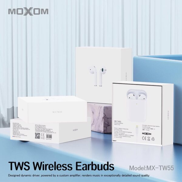 Moxom MX-TW55 Hi-Fi Stereo TWS Wireless Earbuds - Image 4