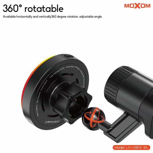 Moxom LX-VS810 WL 15W Wireless Car Holder - Image 3