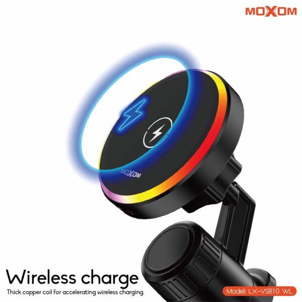 Moxom LX-VS810 WL 15W Wireless Car Holder