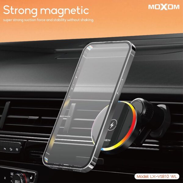 Moxom LX-VS810 WL 15W Wireless Car Holder - Image 5