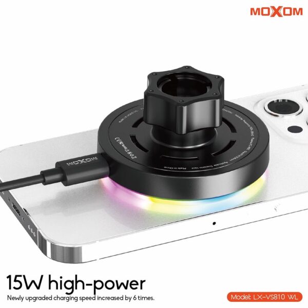 Moxom LX-VS810 WL 15W Wireless Car Holder - Image 4