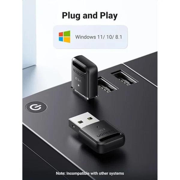 Ugreen V5.3 USB Bluetooth Adapter for PC Laptop - Image 2