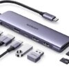 UGREEN USB C Hub 7-in-1, 5 Gbps USB-C Hub with 4K HDMI, 100W Power Delivery