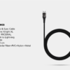 RockRose USB to Lightning Knight AL 2.4A Fast Charge & Data Sync Cable (1M) - Image 2
