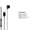 RockRose USB C In Ear Earphones Clear Sound & Comfort - Image 3