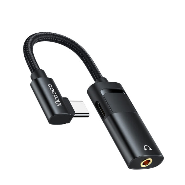 MCDODO CA188 TYPE-C TO TYPE-C AND DC3.5MM CABLE (60W PD) - BLACK - Image 2