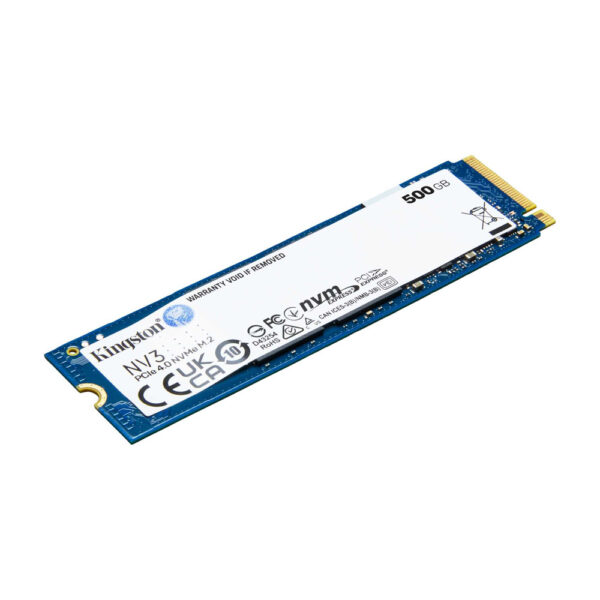 Kingston NV3 500GB M.2 2280 NVMe SSD | PCIe 4.0 Gen 4x4 | Up to 5000 MB/s - Image 2