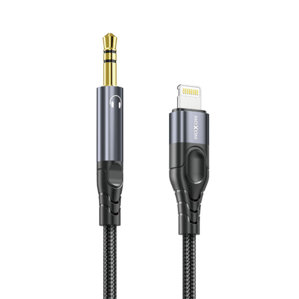 Moxom LX-AX815 Lightning To 3.5mm Audio Cable Black