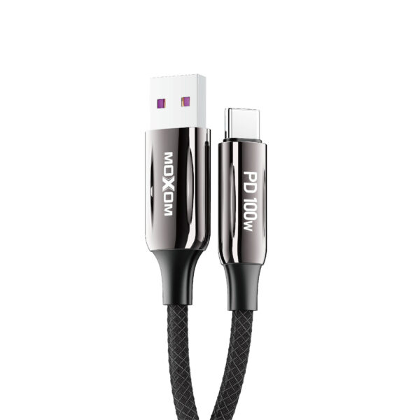 Moxom LX-CB839 usb to type-C cable zinc alloy 100W 6A data cable 1.2M