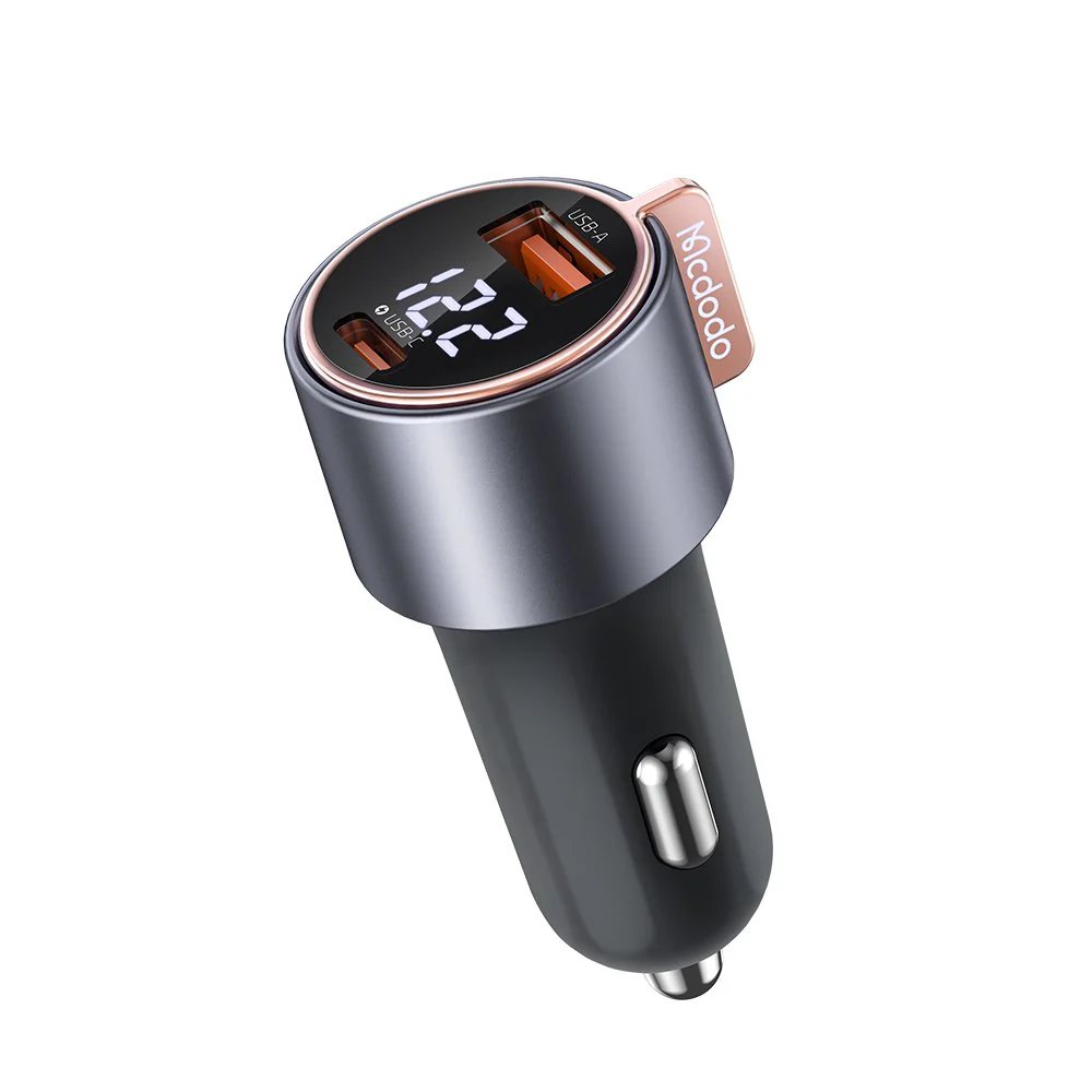 Mcdodo 75W Car Charger Dual USB A & C Fast Charging - Black