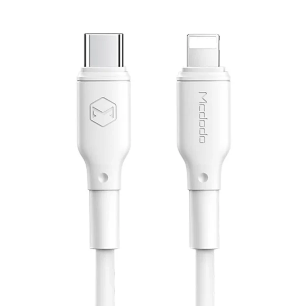 Mcdodo USB C to Lightning Cable 1.2m Fast Charging - White - Image 2