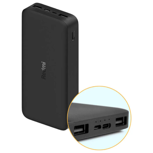 xiaomi mi redmi power bank { 20000 mAh capacity / 18w fast charge }