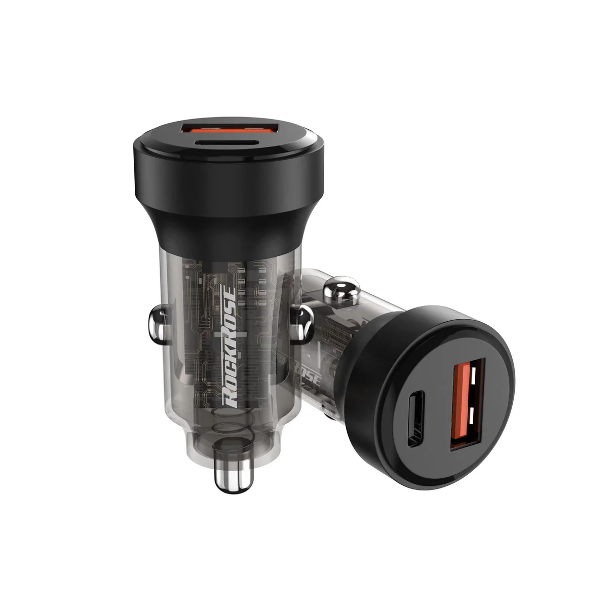 RockRose Ranger PQ Pro 30W Dual Port Car Charger PD & QC 3.0