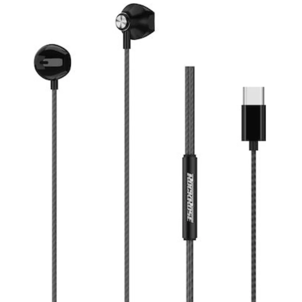RockRose USB C In Ear Earphones Clear Sound & Comfort