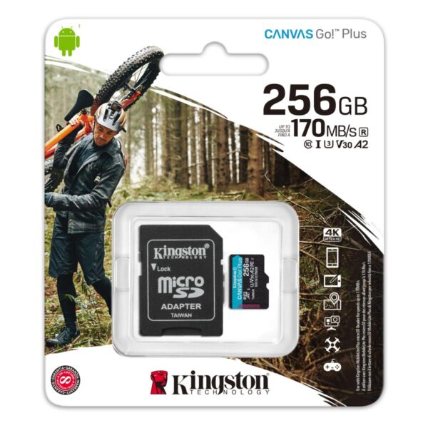 Kingston 256GB Canvas Go! Plus microSD Memory Card - Image 2