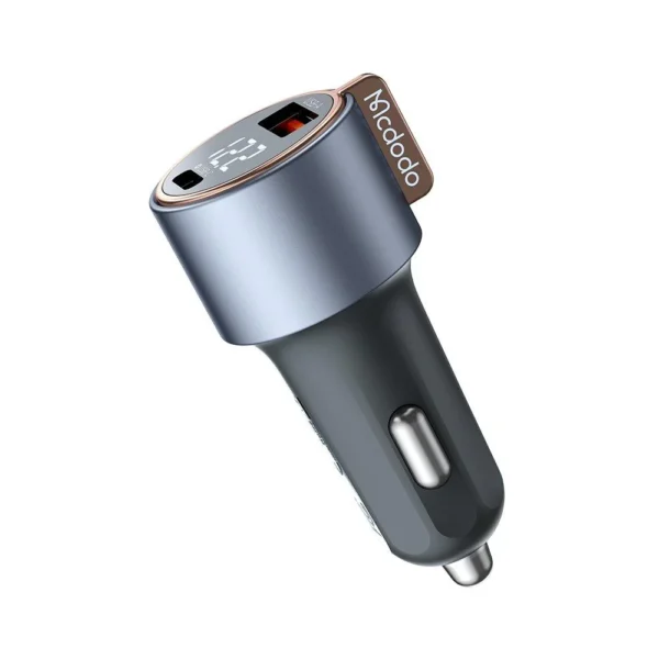 Mcdodo 75W Car Charger Dual USB A & C Fast Charging - Black - Image 3