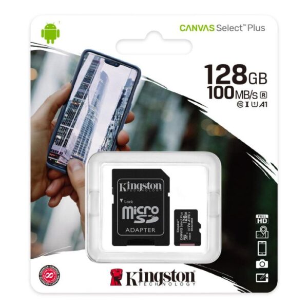 Kingston 128GB Canvas Select Plus microSD [ SDCS2/128GB ] - Image 2