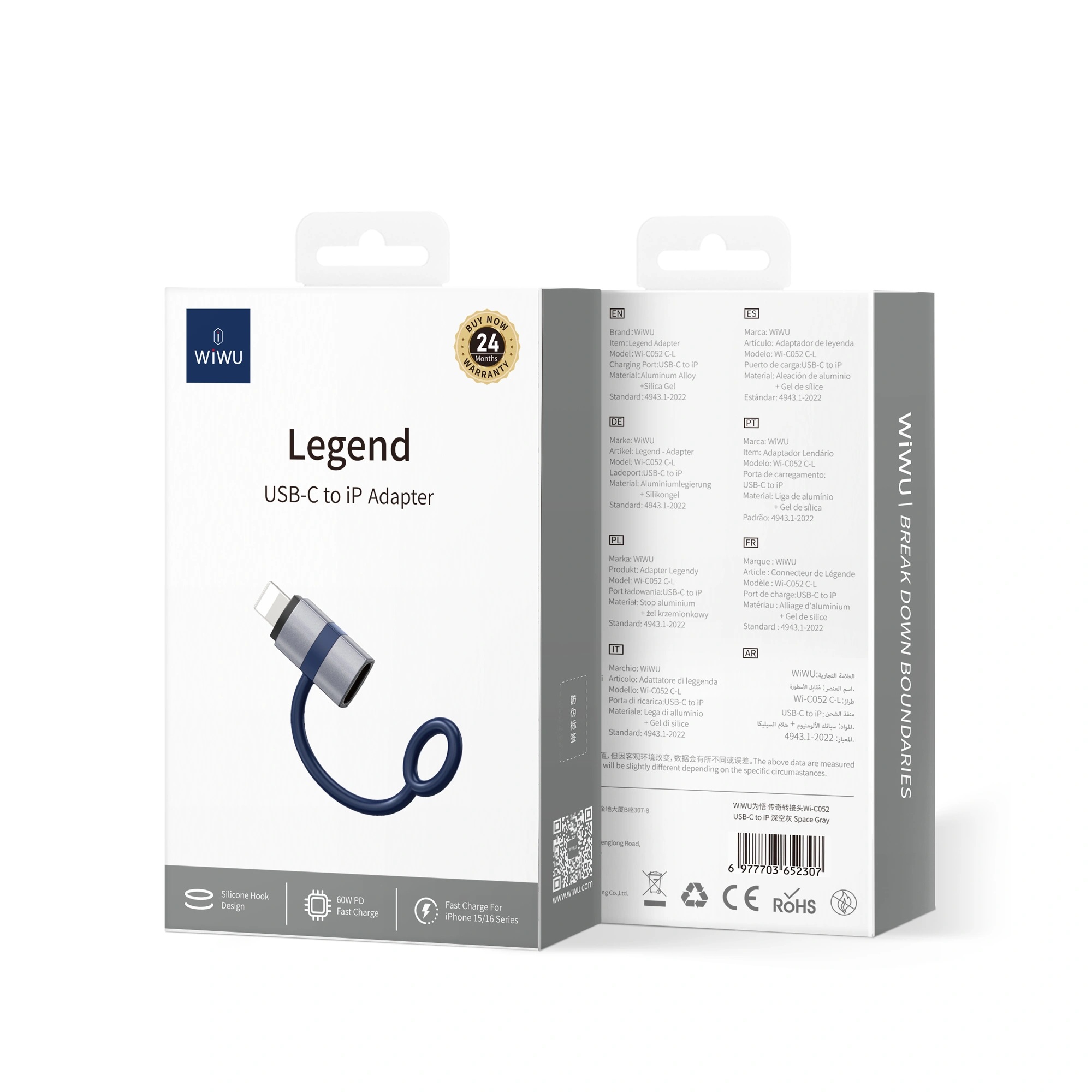 WiWU PD fast Charging Connector Computer expansion Wi-C052 c-iphone - Image 2