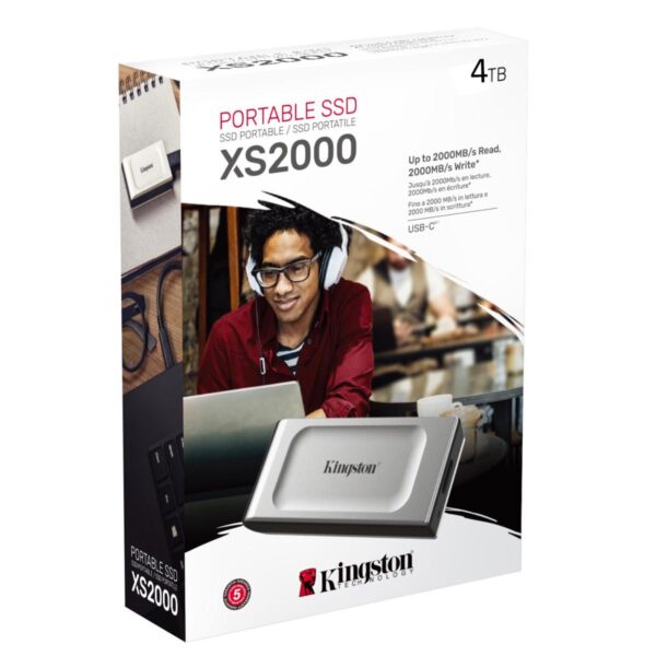 Kingston XS2000 4TB Portable SSD High-performance external drive [ SX2000/4000G ]