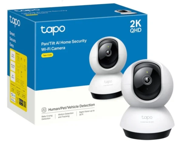 TP-Link Tapo C220 Pan/Tilt Home Security Wi-Fi Camera – 2K QHD– two way audio