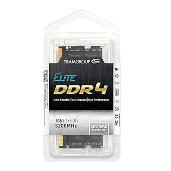 TEAMGROUP ELITE DDR4 LAPTOP MEMORY 8GB 3200 - Image 2