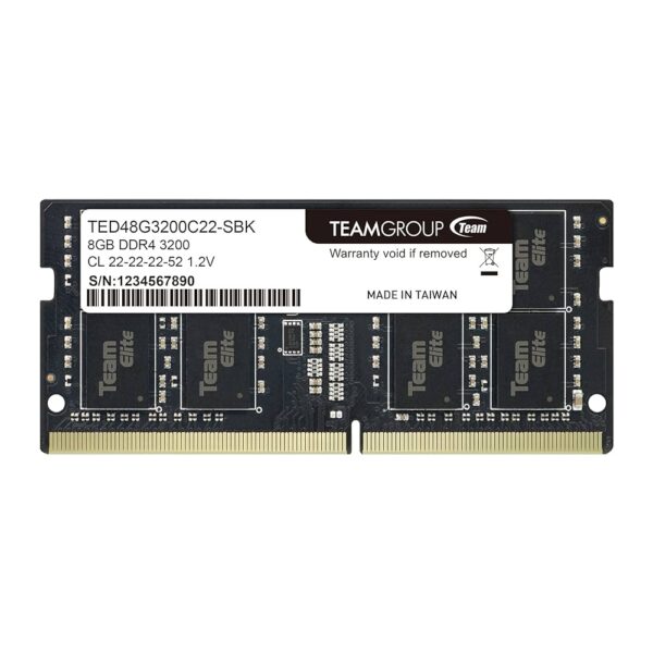 TEAMGROUP ELITE DDR4 LAPTOP MEMORY 8GB 3200