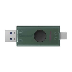 DataTraveler® Duo USB Flash Drive With dual USB-A/C moving cap design 128GB