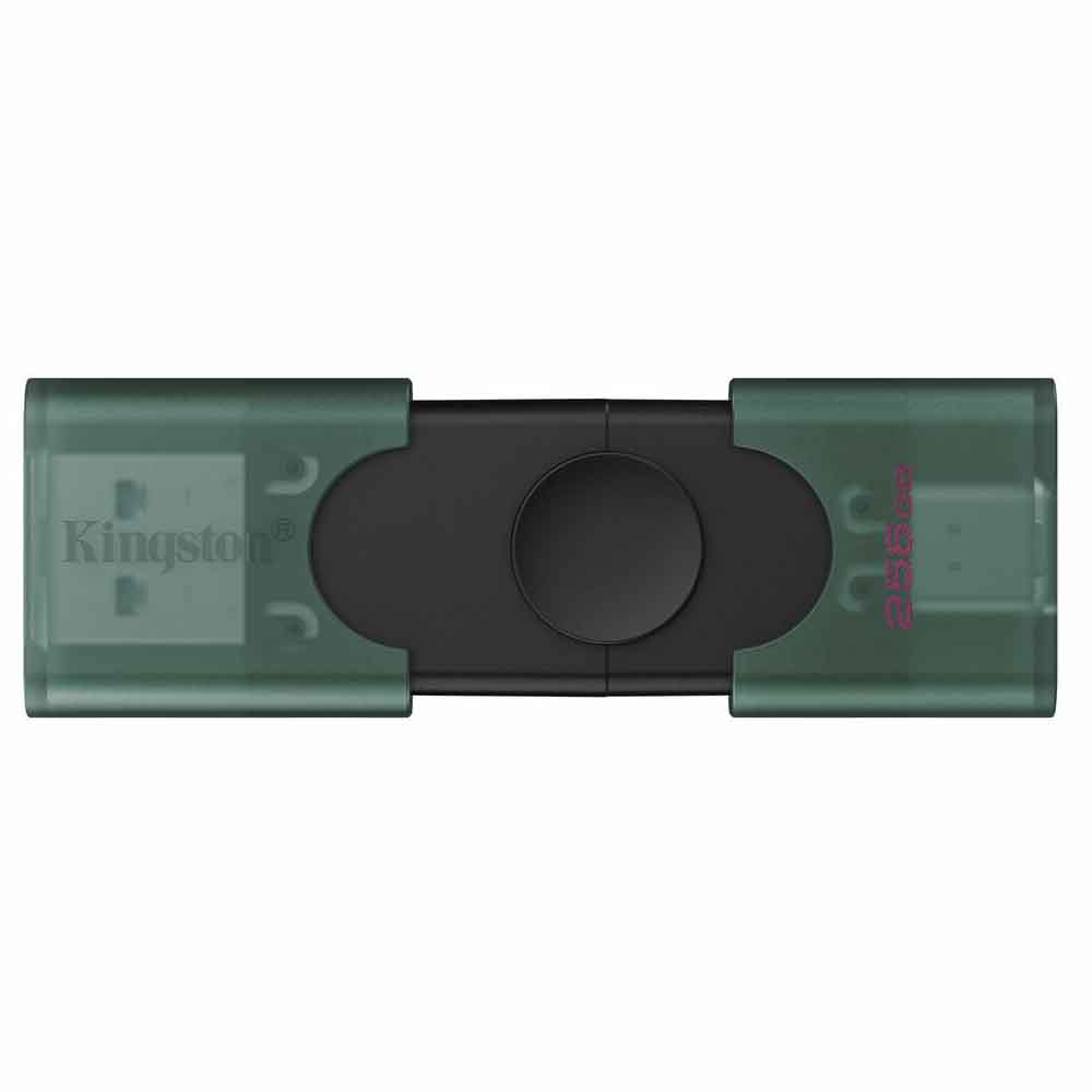DataTraveler® Duo USB Flash Drive With dual USB-A/C moving cap design 256GB - Image 3