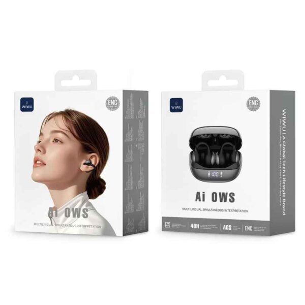 WiWU Ai302 Open Wearable Stereo Multilingual Real-time Translation Wireless WiWU Ai302 Open Wearable Stereo Multilingual Real-time Translation Wireless