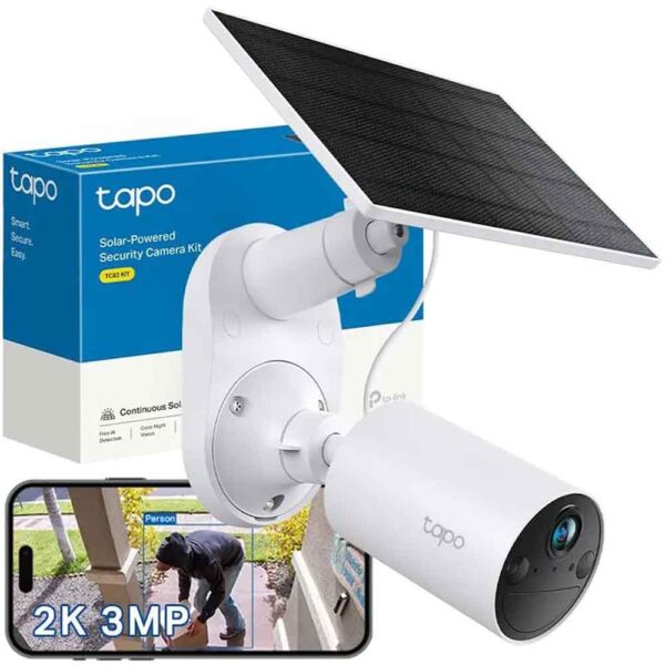Tapo TC82 KIT 2K 3MP Battery Solar Security Camera Outdoor