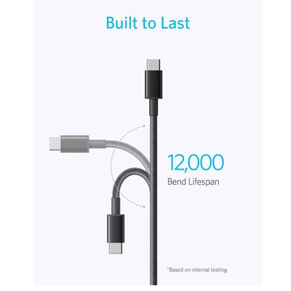 Anker New Nylon Usb-C To Usb-C 2.0 Cable 6Ft Black – 18 Month Warranty | Accessories | Mobile Accessories Anker New Nylon Usb-C To Usb-C 2.0 Cable 6Ft Black – 18 Month Warranty | Accessories | Mobile Accessories
