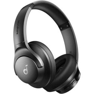 Soundcore by Anker Q20i Hybrid Active Noise Cancelling Headphones, Wireless Over-Ear Bluetooth, 40H Long ANC Playtime, Hi-Res Audio, Big Bass, Customize via an App, Transparency Mode - 18 Month Warranty