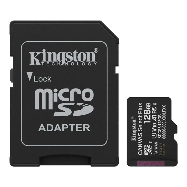 KINGSTON 128GB Canvas Select Plus microSD memory card / SDCS3/128 | FLASH Memory & Memory card | Laptop Part | Storage KINGSTON 128GB Canvas Select Plus microSD memory card / SDCS3/128 | FLASH Memory & Memory card | Laptop Part | Storage