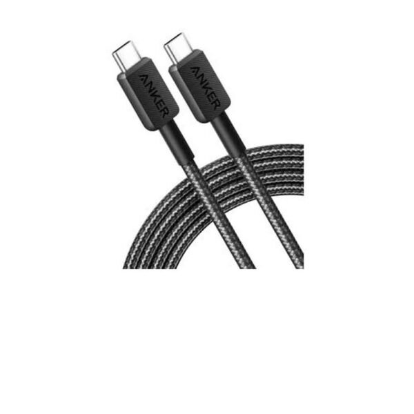 Anker type-C to type-C braided ultra fast charging cable – 3 ft length – up to 240W – white – A81D5H21 | Accessories | Mobile Accessories Anker type-C to type-C braided ultra fast charging cable – 3 ft length – up to 240W – white – A81D5H21 | Accessories | Mobile Accessories